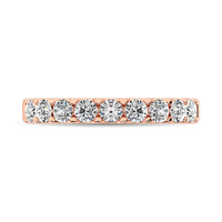Thumbnail for 14K Rose Gold Diamond 2/5 Ct.Tw. 9 Stone Anniversary Band