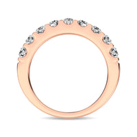 Thumbnail for 14K Rose Gold Diamond 3/4 Ct.Tw. 9 Stone Anniversary Band