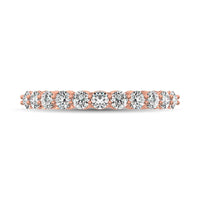 Thumbnail for 14K Rose Gold Diamond 5/8 Ct.Tw. 9 Stone Anniversary Band