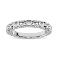 Thumbnail for 14K White Gold Diamond 2/5 Ct.Tw. 9 Stone Anniversary Band