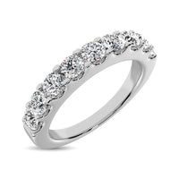 Thumbnail for 14K White Gold Diamond 3/4 Ct.Tw. 9 Stone Anniversary Band