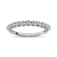 Thumbnail for 14K White Gold Diamond 1/2 Ct.Tw. 9 Stone Anniversary Band