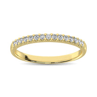 Thumbnail for 14K Yellow Gold Diamond 1/5 Ct.Tw. 9 Stone Anniversary Band