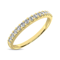 Thumbnail for 14K Yellow Gold Diamond 1/5 Ct.Tw. 9 Stone Anniversary Band