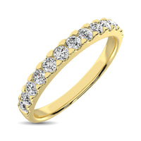 Thumbnail for 14K Yellow Gold Diamond 2/5 Ct.Tw. 9 Stone Anniversary Band
