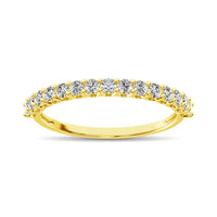 Thumbnail for 14K Yellow Gold Diamond 1/4 Ct.Tw. 9 Stone Anniversary Band