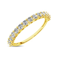 Thumbnail for 14K Yellow Gold Diamond 1/4 Ct.Tw. 9 Stone Anniversary Band
