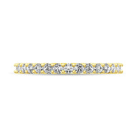 Thumbnail for 14K Yellow Gold Diamond 1/4 Ct.Tw. 9 Stone Anniversary Band
