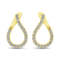 Thumbnail for 14K Yellow Gold Diamond 5/8 Ct.Tw. Hoop Earrings
