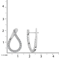 Thumbnail for 14K White Gold Diamond 4 Ct.Tw. Hoop Earrings