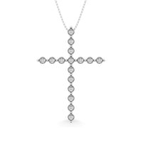 Thumbnail for Diamond 1/20 Ct.Tw. Cross Pendant in Sterling Silver