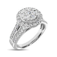 Thumbnail for Diamond 1 Ct.Tw. Round Shape Engagement Ring in 10K White Gold