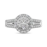 Thumbnail for Diamond 1 Ct.Tw. Round Shape Engagement Ring in 10K White Gold