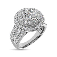 Thumbnail for Diamond 1 1/2 Ct.Tw. Round Shape Engagement Ring in 10K White Gold