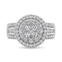 Thumbnail for Diamond 1 1/2 Ct.Tw. Round Shape Engagement Ring in 10K White Gold