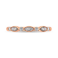 Thumbnail for Diamond 1/5 Ct.Tw. Stack Band in 10K Rose Gold