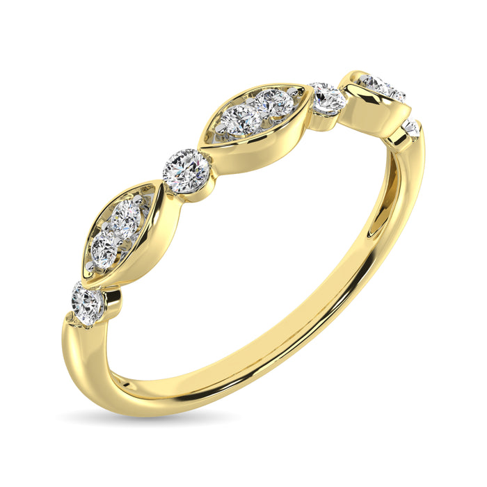 Diamond 1/5 Ct.Tw. Stack Band in 10K Yellow Gold