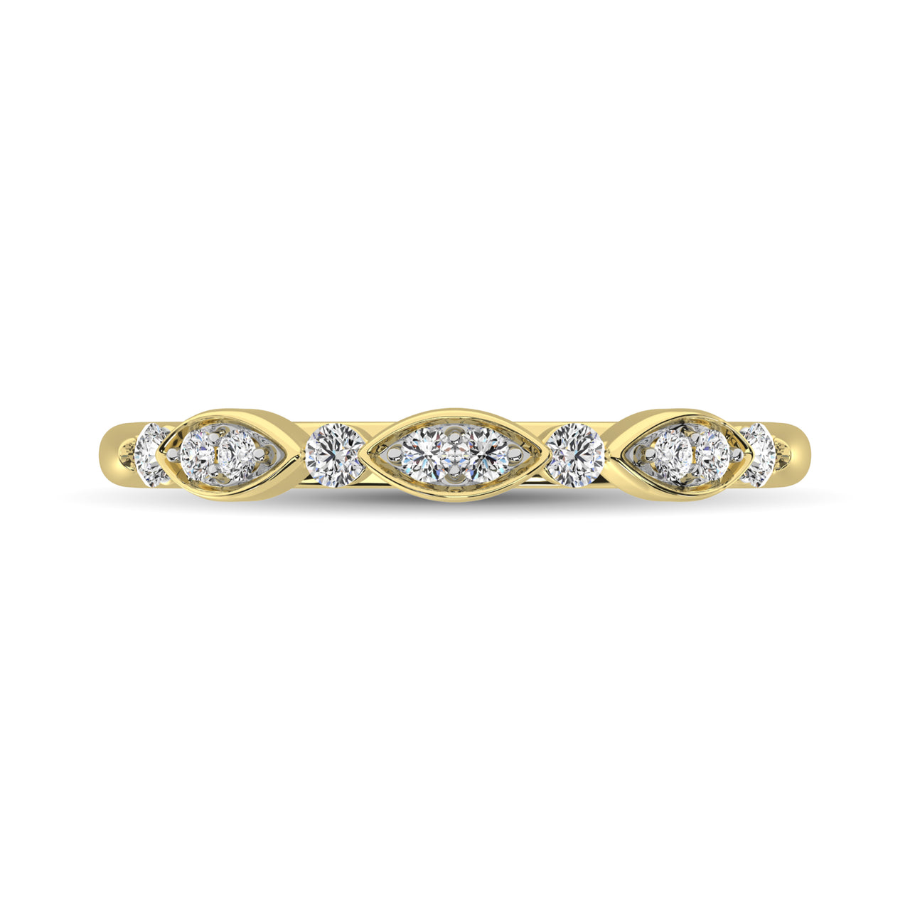 Diamond 1/5 Ct.Tw. Stack Band in 10K Yellow Gold