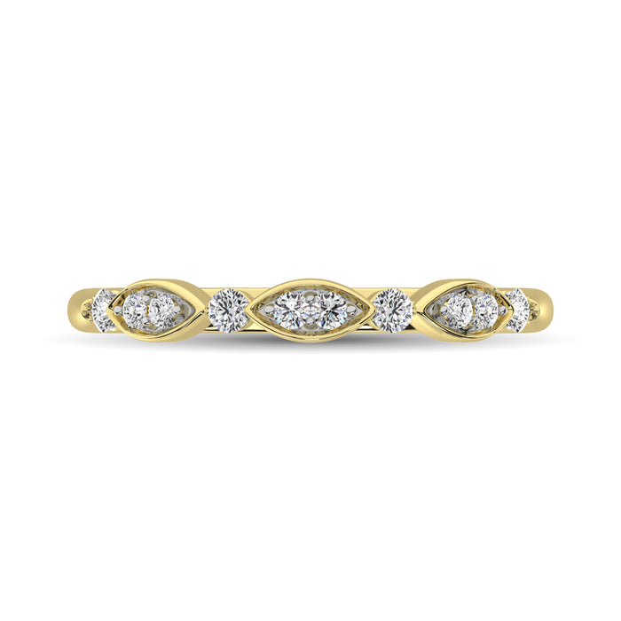 Diamond 1/5 Ct.Tw. Stack Band in 10K Yellow Gold