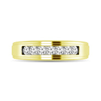 Thumbnail for Diamond 1/6 Ct.Tw. Ladies Wedding Band in 10K Yellow Gold