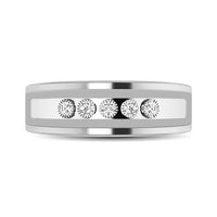 Thumbnail for Diamond 1/6 Ctw 5 Stone Mens Band