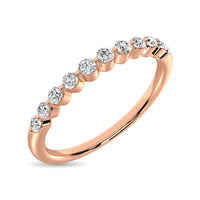 Thumbnail for 14K Rose Gold Diamond 1/4 Ctw Stackable Band