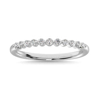 Thumbnail for 14K White Gold Diamond 1/4 Ctw Stackable Band