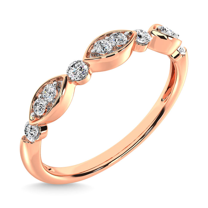 Diamond 1/5 Ct.Tw. Stack Band in 14K Rose Gold