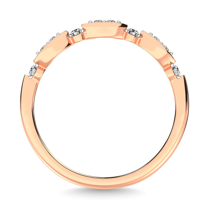 Diamond 1/5 Ct.Tw. Stack Band in 14K Rose Gold