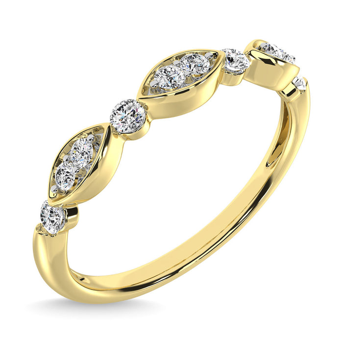 Diamond 1/5 Ct.Tw. Stack Band in 14K Yellow Gold