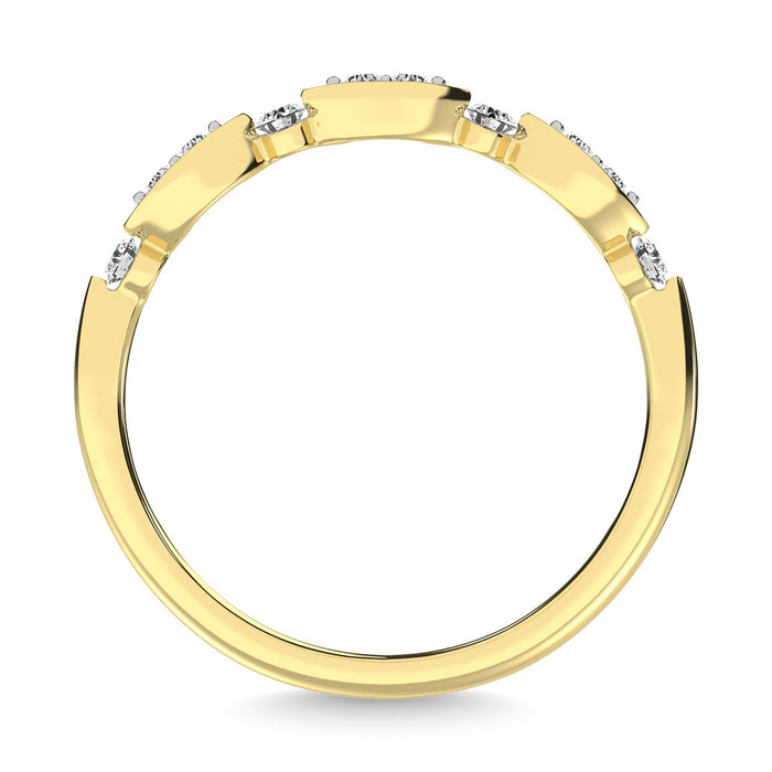 Diamond 1/5 Ct.Tw. Stack Band in 14K Yellow Gold