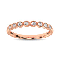 Thumbnail for Diamond 1/6 Ct.Tw. Stack Band in 10K Rose Gold