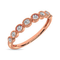 Thumbnail for Diamond 1/6 Ct.Tw. Stack Band in 10K Rose Gold