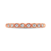 Thumbnail for Diamond 1/6 Ct.Tw. Stack Band in 10K Rose Gold