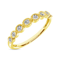 Thumbnail for Diamond 1/6 Ct.Tw. Stack Band in 10K Yellow Gold