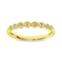 Thumbnail for Diamond 1/6 Ct.Tw. Stack Band in 10K Yellow Gold