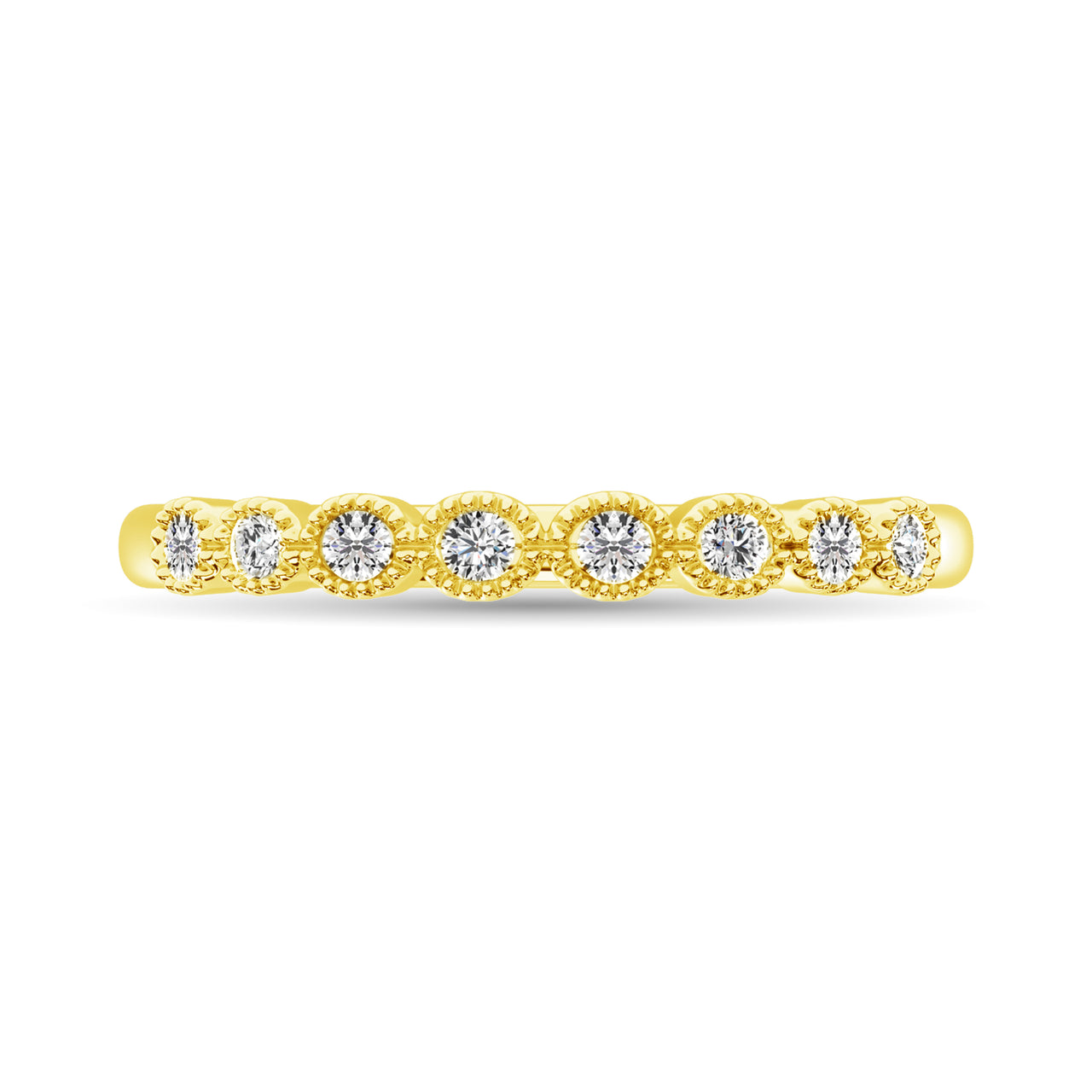 Diamond 1/6 Ct.Tw. Stack Band in 10K Yellow Gold
