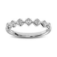 Thumbnail for 14K White Gold 1/6 Ctw Diamond Annivesary Ring