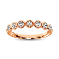 Thumbnail for Diamond 1/6 Ct.Tw. Stack Band in 14K Rose Gold