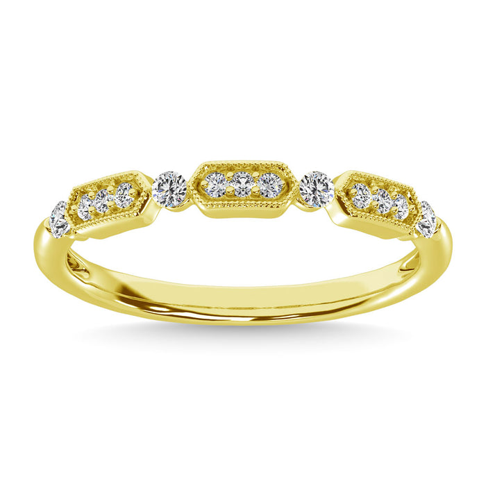 Diamond 1/6 Ct.Tw. Stack Band in 14K Yellow Gold