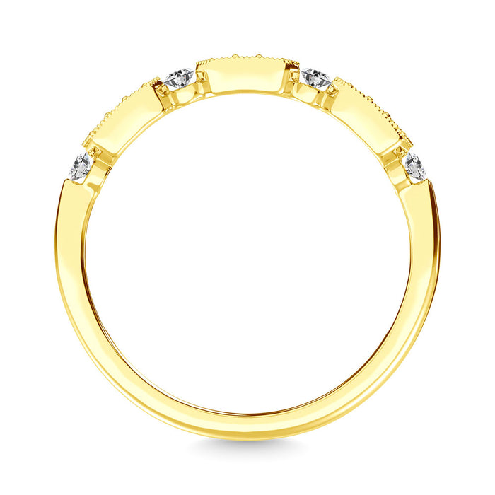 Diamond 1/6 Ct.Tw. Stack Band in 14K Yellow Gold