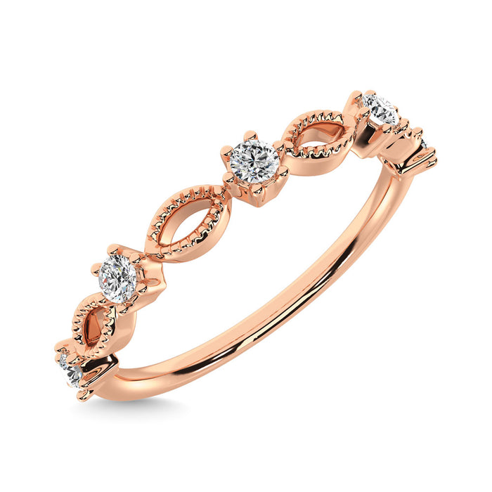 Diamond 1/5 Ct.Tw. Stackable Ring in 14K Rose Gold