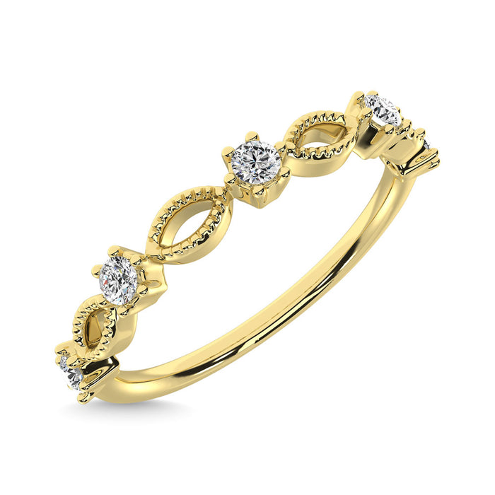 Diamond 1/5 Ct.Tw. Stack Band in 14K Yellow Gold