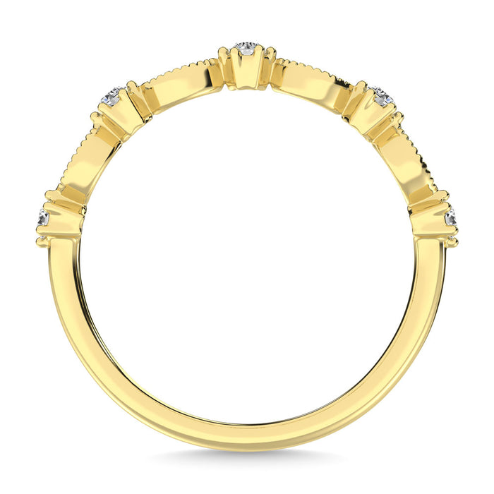 Diamond 1/5 Ct.Tw. Stack Band in 14K Yellow Gold