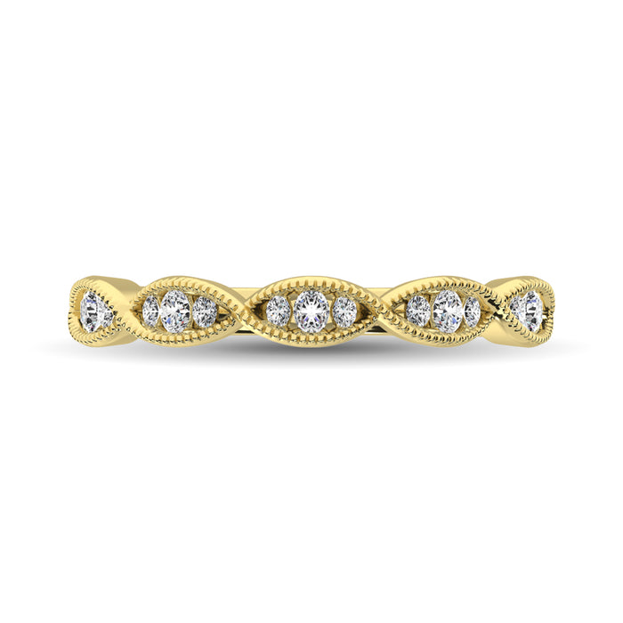 Diamond 1/5 Ct.Tw. Stack Band in 14K Yellow Gold