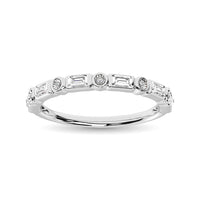 Thumbnail for Diamond 1/20 Ct.Tw. Stack Band in 14K White Gold