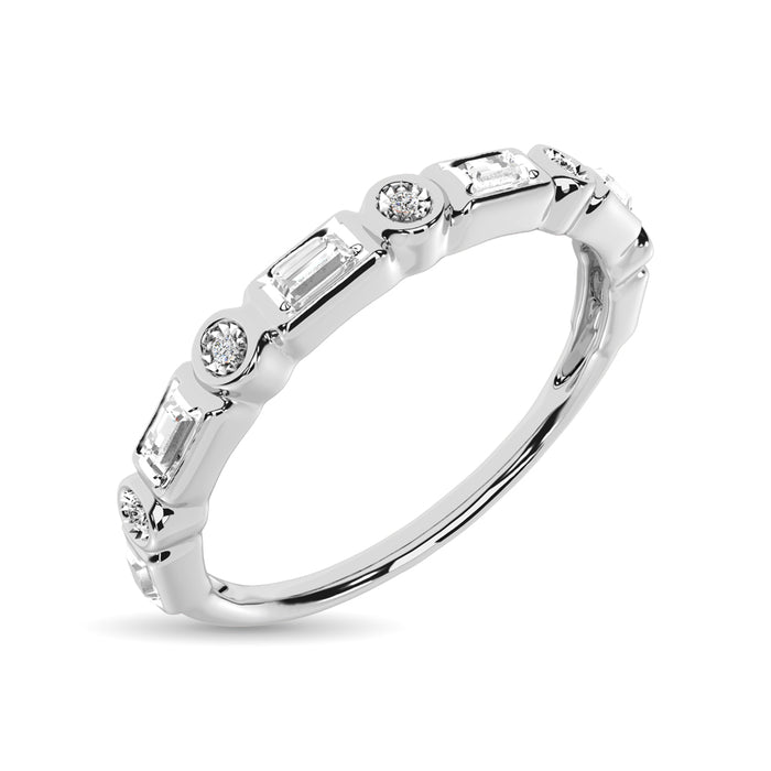 Diamond 1/20 Ct.Tw. Stack Band in 14K White Gold