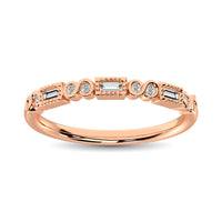 Thumbnail for Diamond 1/10 Ct.Tw. Stack Band in 14K Rose Gold
