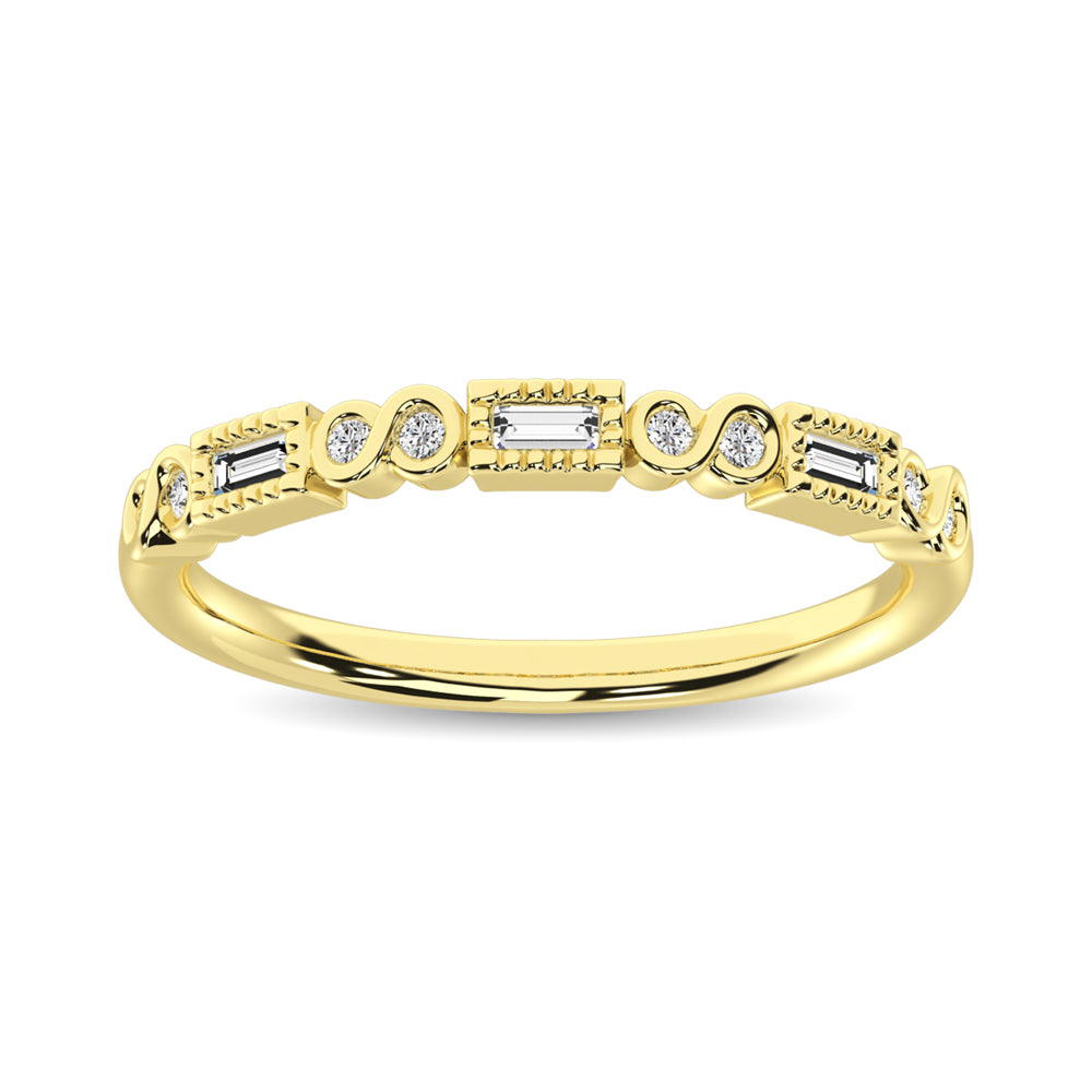 Diamond 1/10 Ct.Tw. Stack Band in 14K Yellow Gold