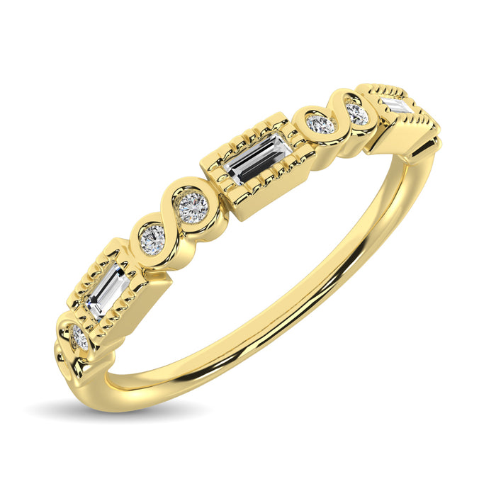 Diamond 1/10 Ct.Tw. Stack Band in 14K Yellow Gold